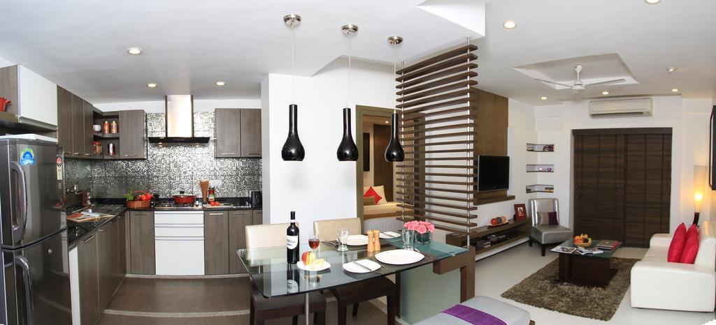Melange Astris Aparthotel Bangalore Exteriör bild